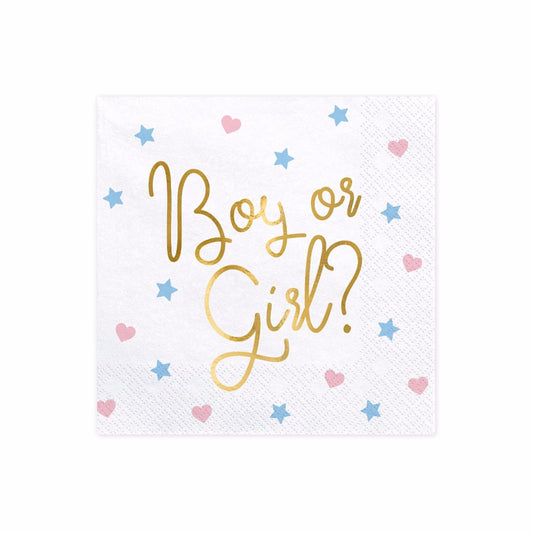 Serviettes Boy or Girl (20 pcs)