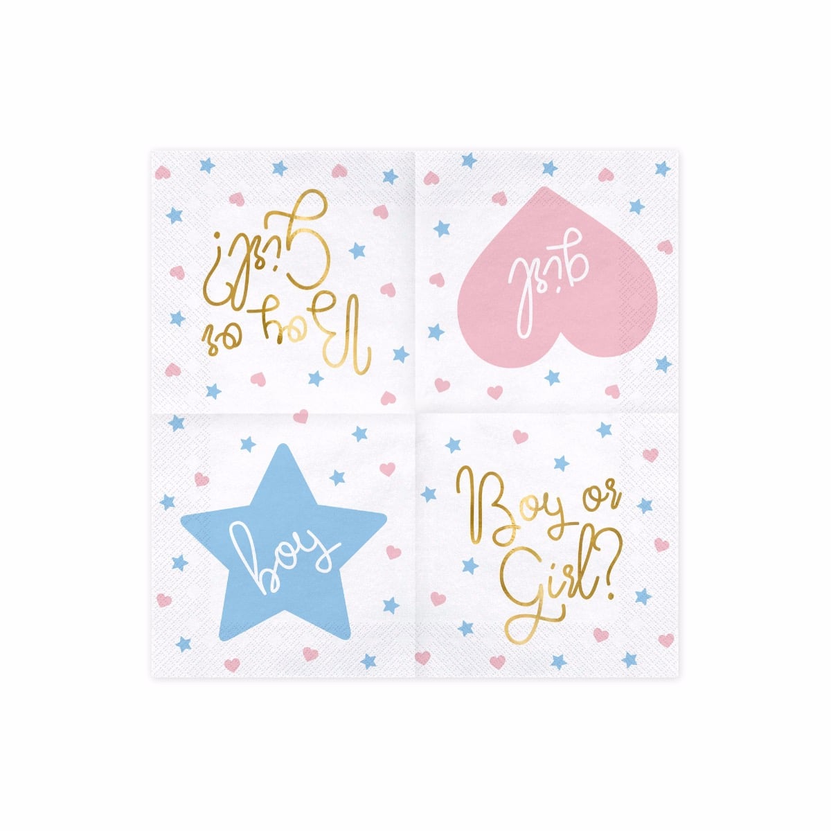 Serviettes Boy or Girl (20 pcs)