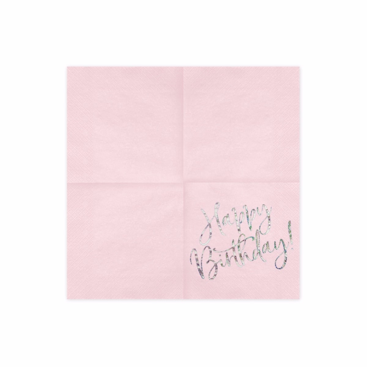 Serviettes Happy Birthday (20pcs) - Rose