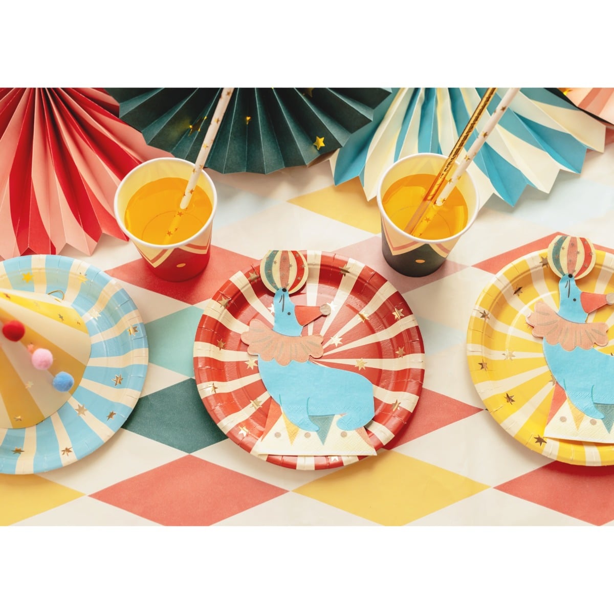 Serviettes en papier - Phoque au cirque
