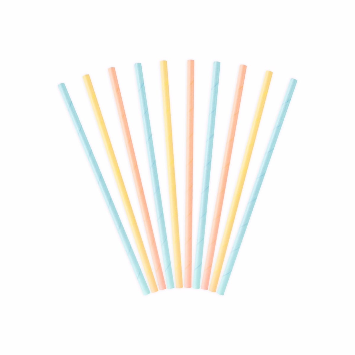 Pailles en papier Summer time (10pcs)