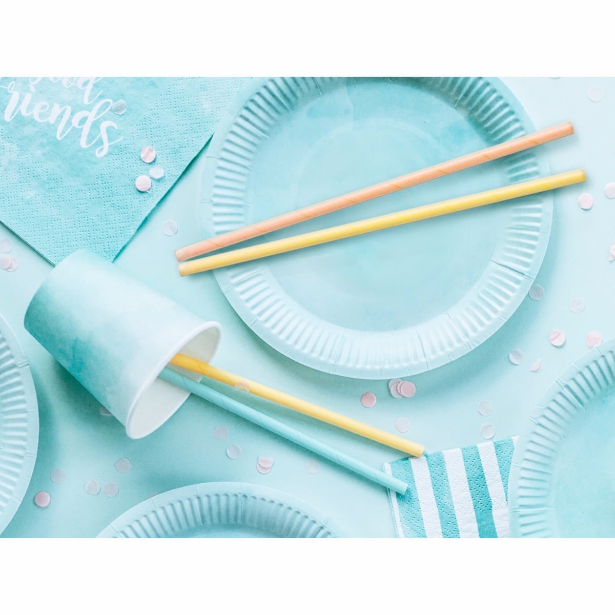 Pailles en papier Summer time (10pcs)