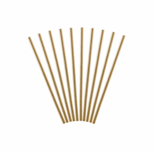 Pailles en papier Naturelles (10pcs)