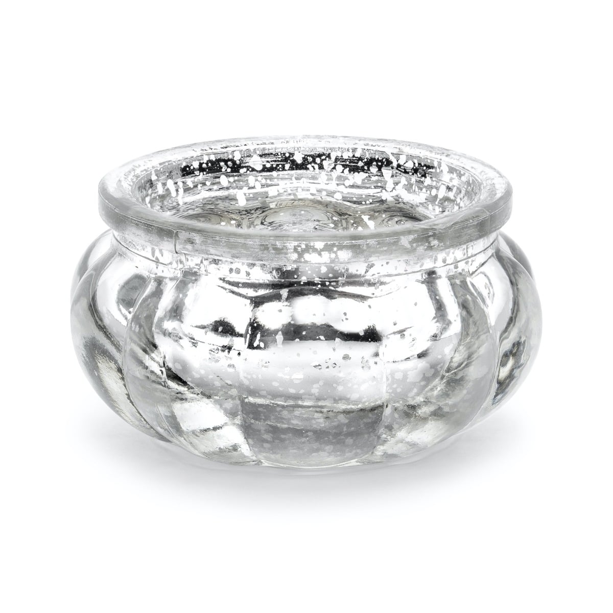Photophore en verre 3cm - Argent (4pcs)