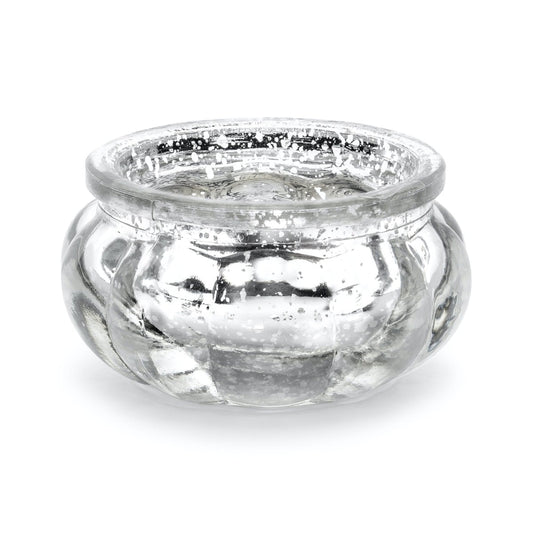 Photophore en verre 3cm - Argent (4pcs)