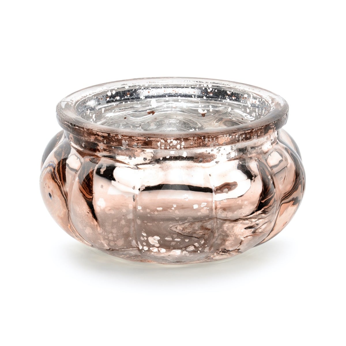 Photophore en verre 3cm - Rose gold (4pcs)