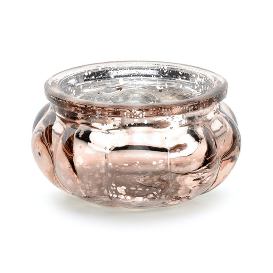 Photophore en verre 3cm - Rose gold (4pcs)