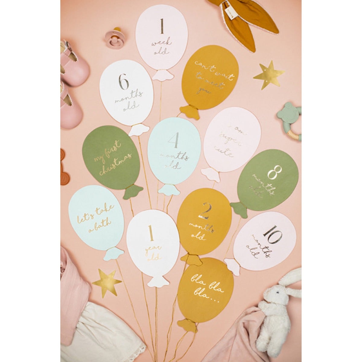 Carte étapes ballons "Ma première année"