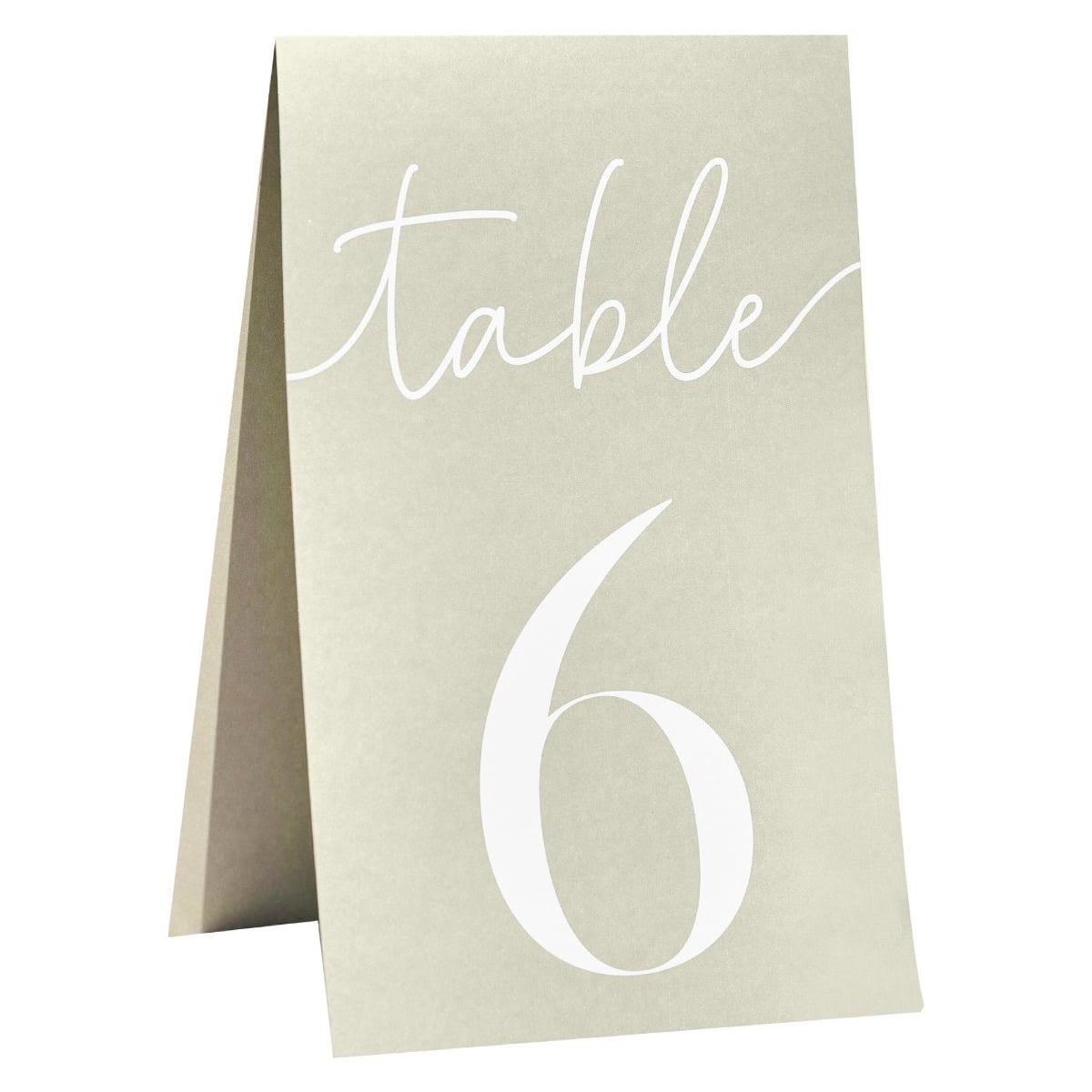 Marque-table Sauge 1 à 12 (12pcs)