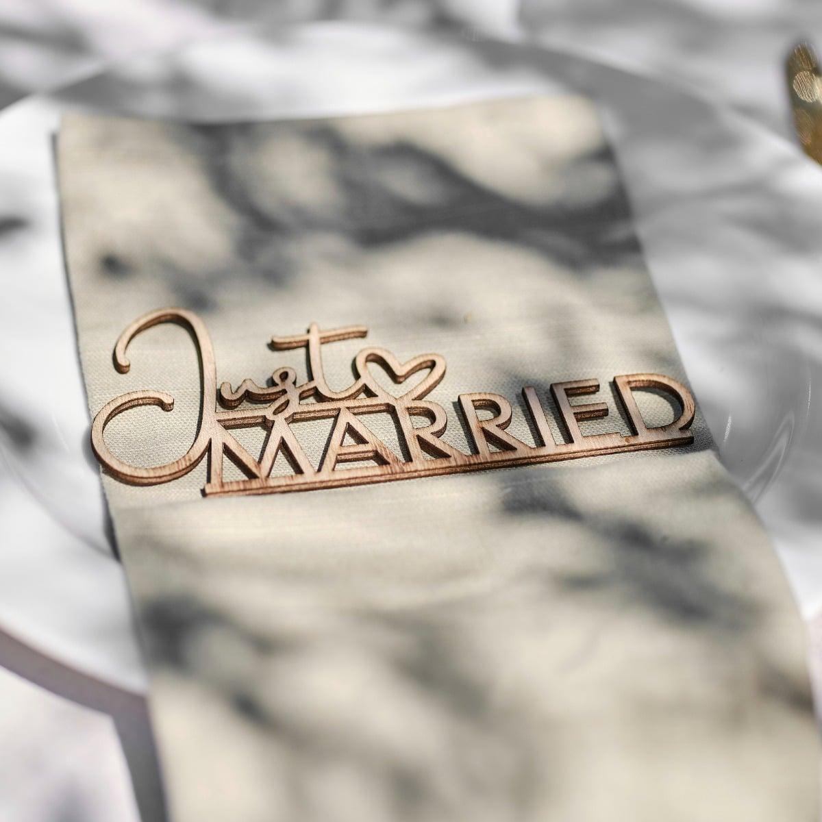 Décoration de table - Just Married