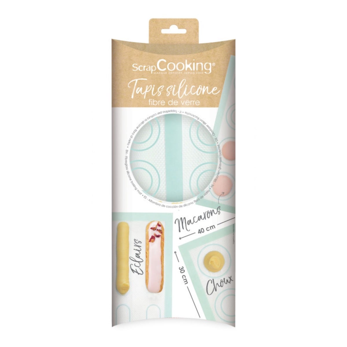 Tapis silicone 30x40cm - Macaron et Eclair