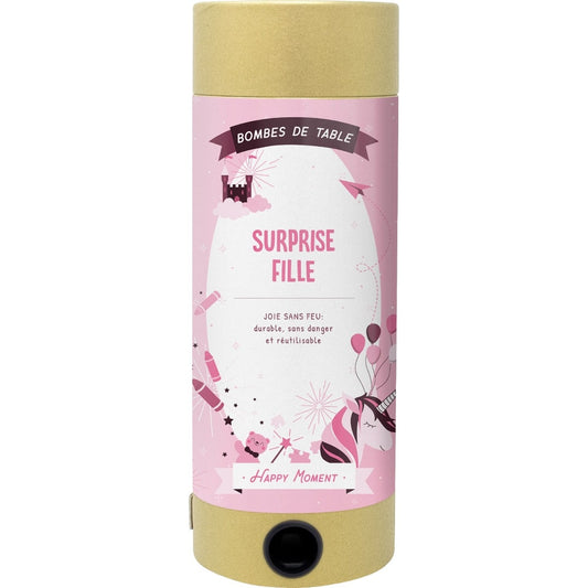 Bombe de table réutilisable - Surprise Fille (FR)
