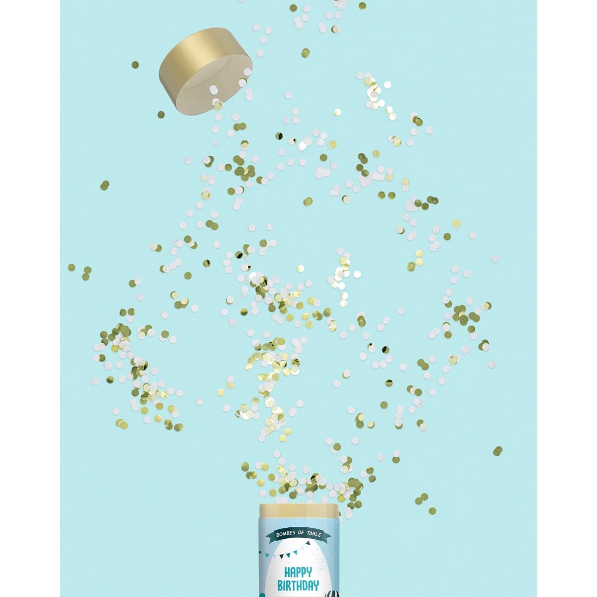 Bombe de table réutilisable - Happy Birthday (FR)