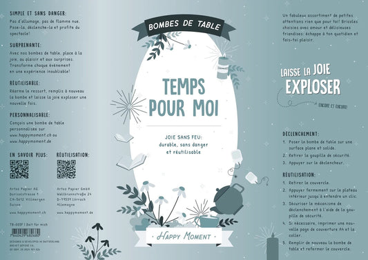 Bombe de table réutilisable - Temps pour moi (FR)