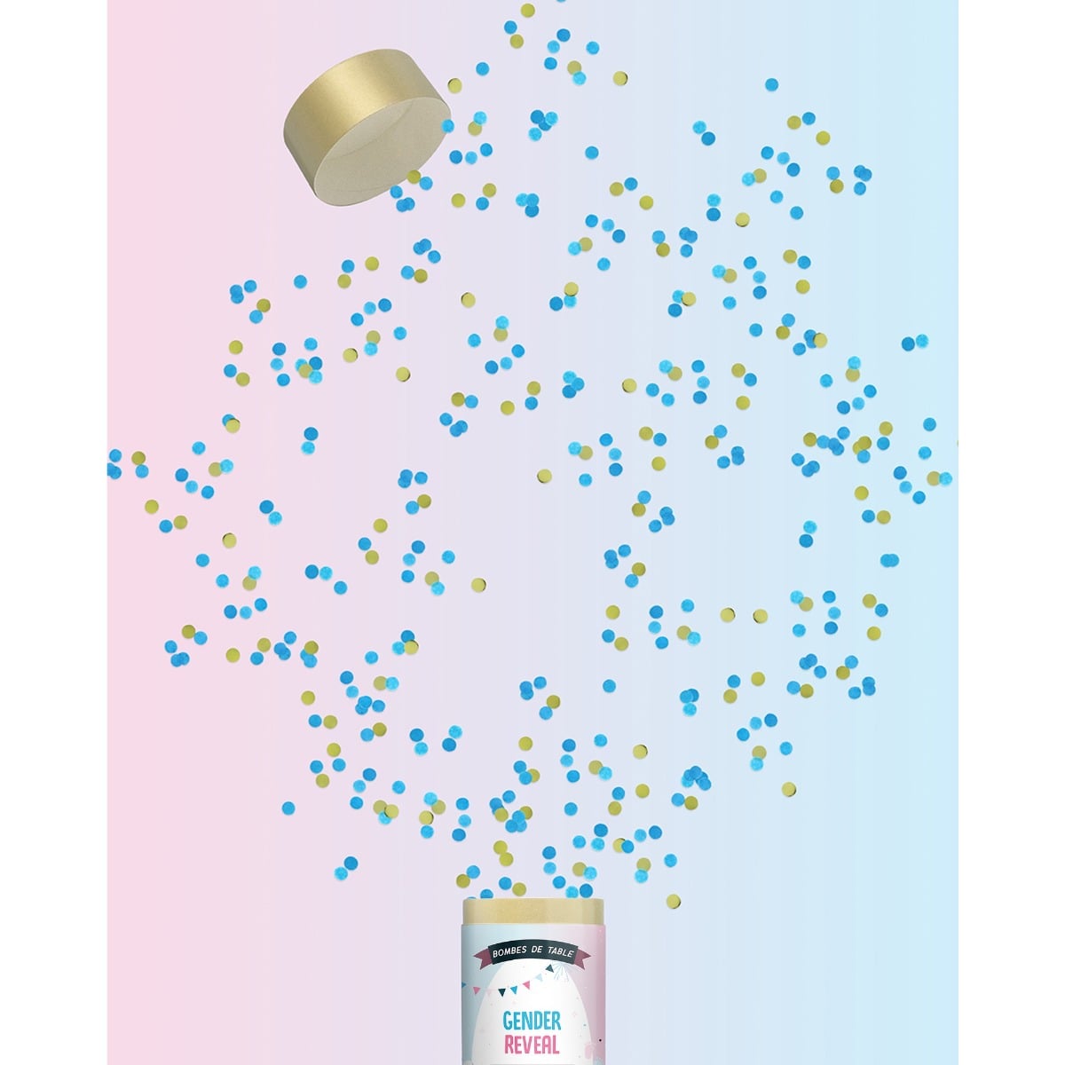 Bombe de table réutilisable - Gender Reveal Garçon (FR)
