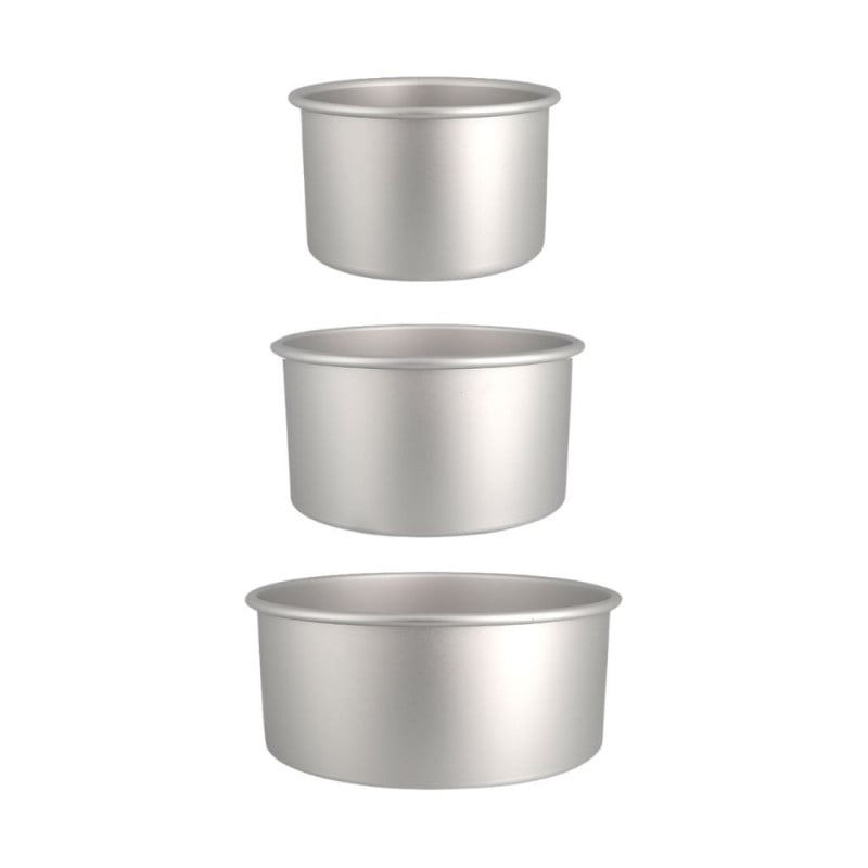 Moules rond Extra-haut 15, 18 et 23 cm (3 pièces)