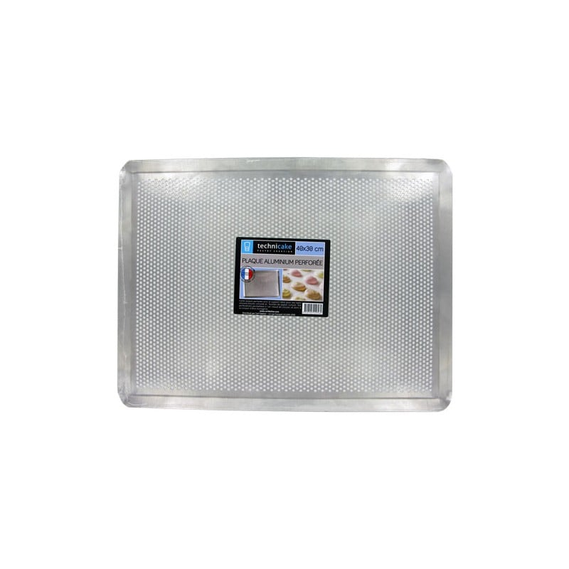 Plaque patisserie perforée aluminium 40x30cm