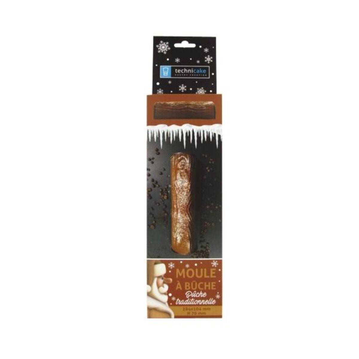 Moule à bûche traditionnelle en PVC