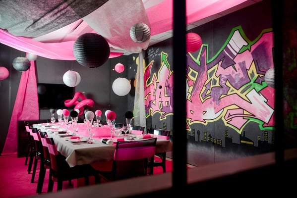 Tenture de salle - Violet (12m)