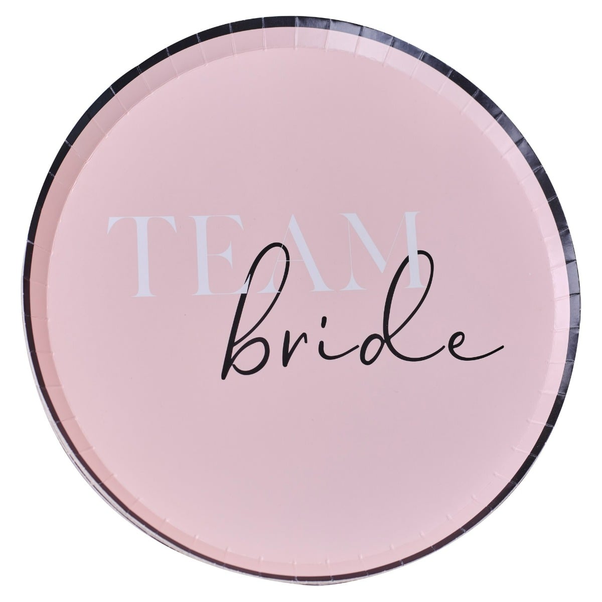Assiettes - Team Bride - Rose (8pcs)