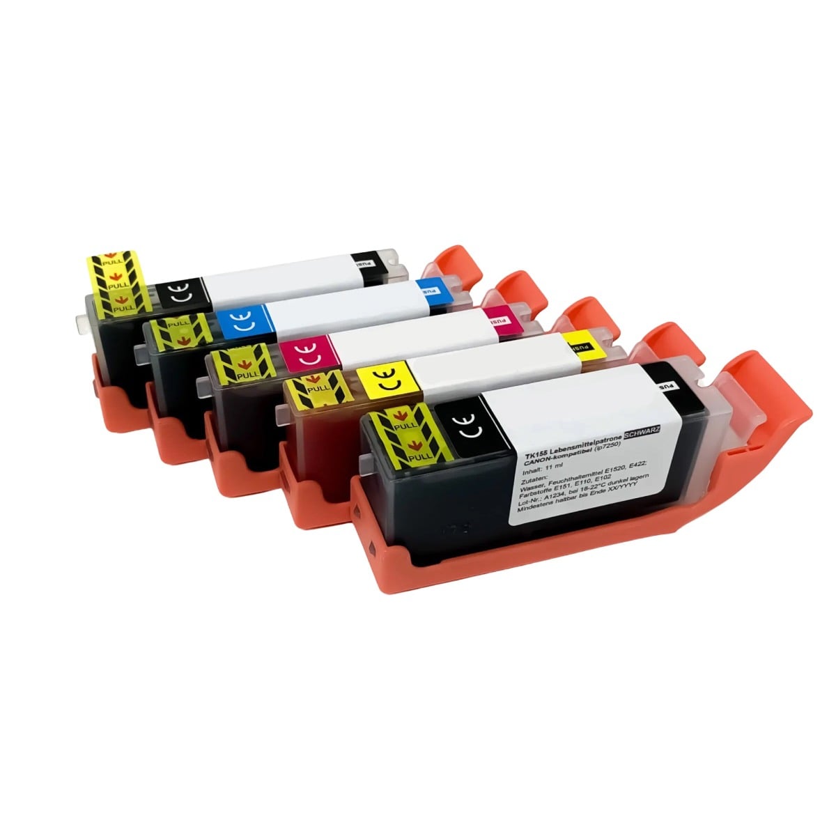 Cartouches d'encre comestible - PGI-550BK & CLI-551YMBCK