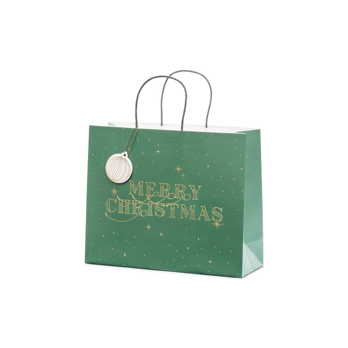 Sac cadeau - Merry Christmas - Vert