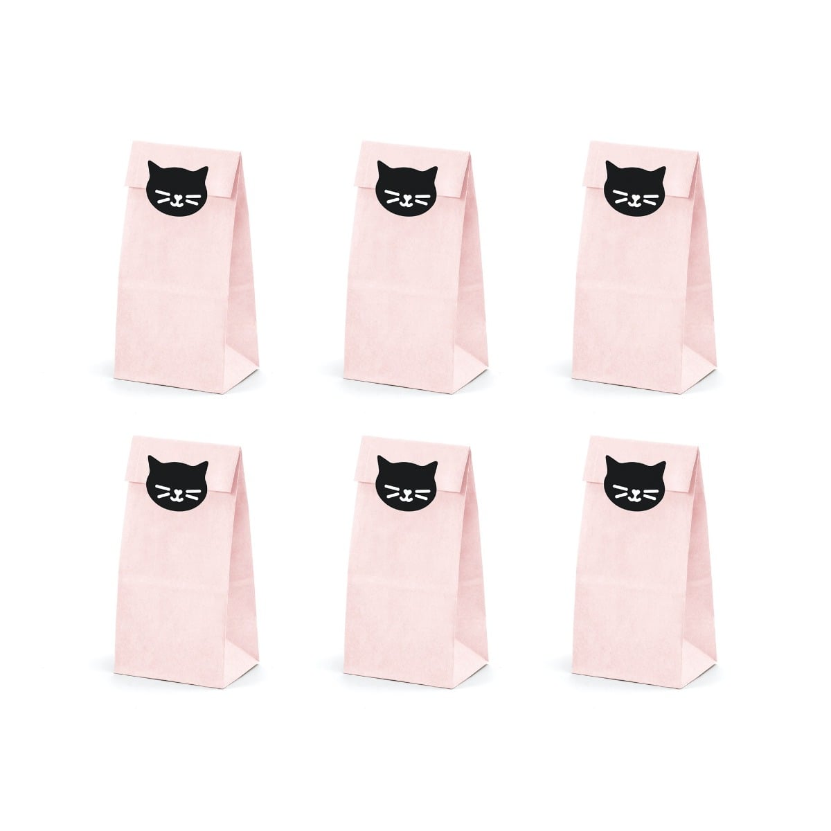 Sachet à bonbons - Chat noir (6pcs)