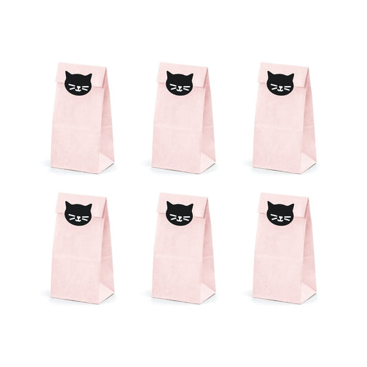 Sachet à bonbons - Chat noir (6pcs)