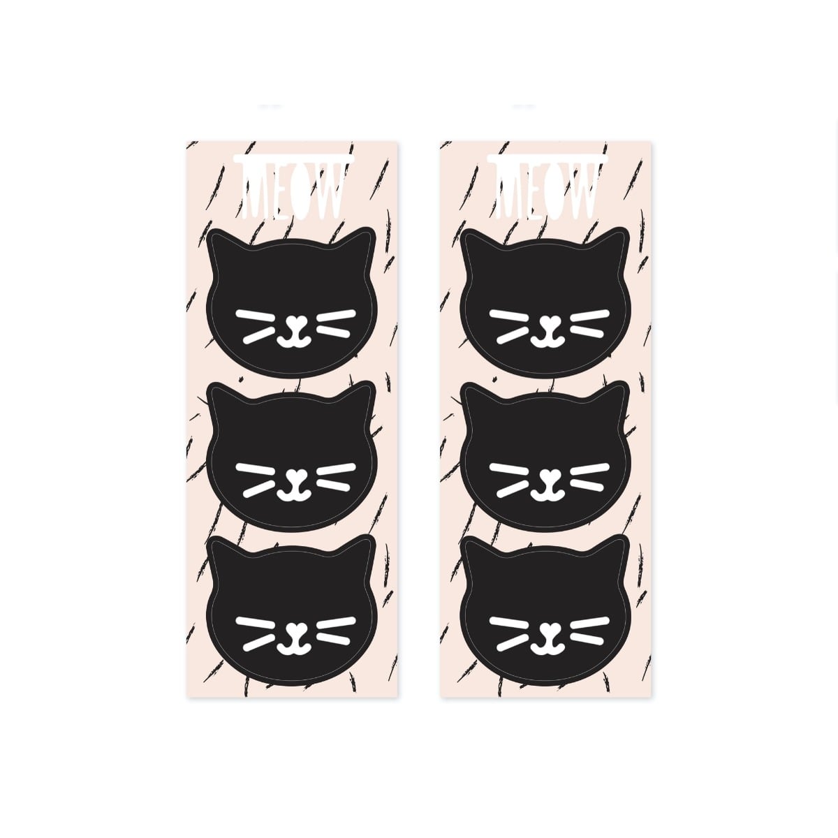 Sachet à bonbons - Chat noir (6pcs)
