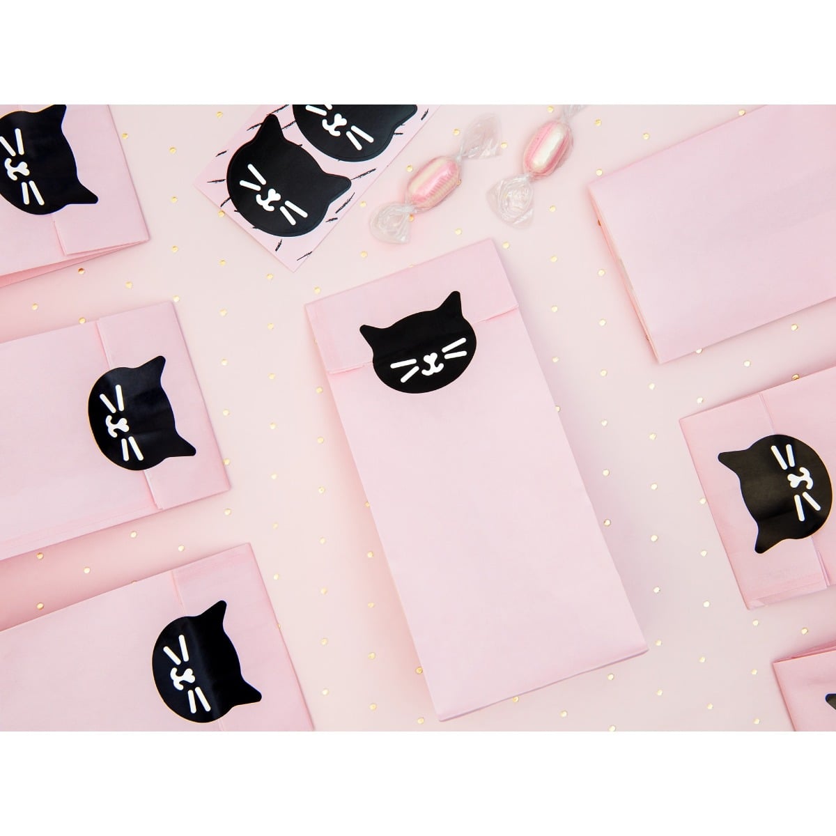Sachet à bonbons - Chat noir (6pcs)