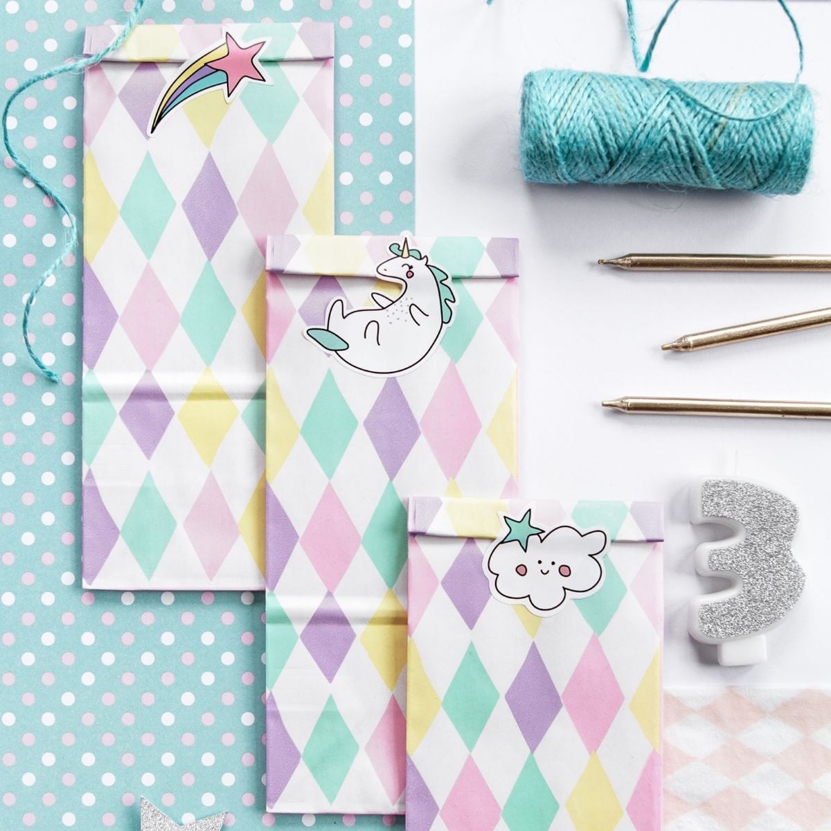 Sachet à Confiserie - Licorne (6pcs)