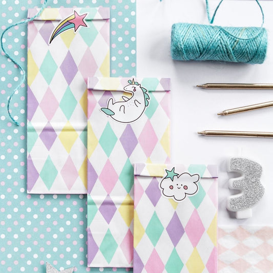 Sachet à Confiserie - Licorne (6pcs)