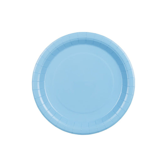 Assiettes Bleu clair 23cm (6pcs)