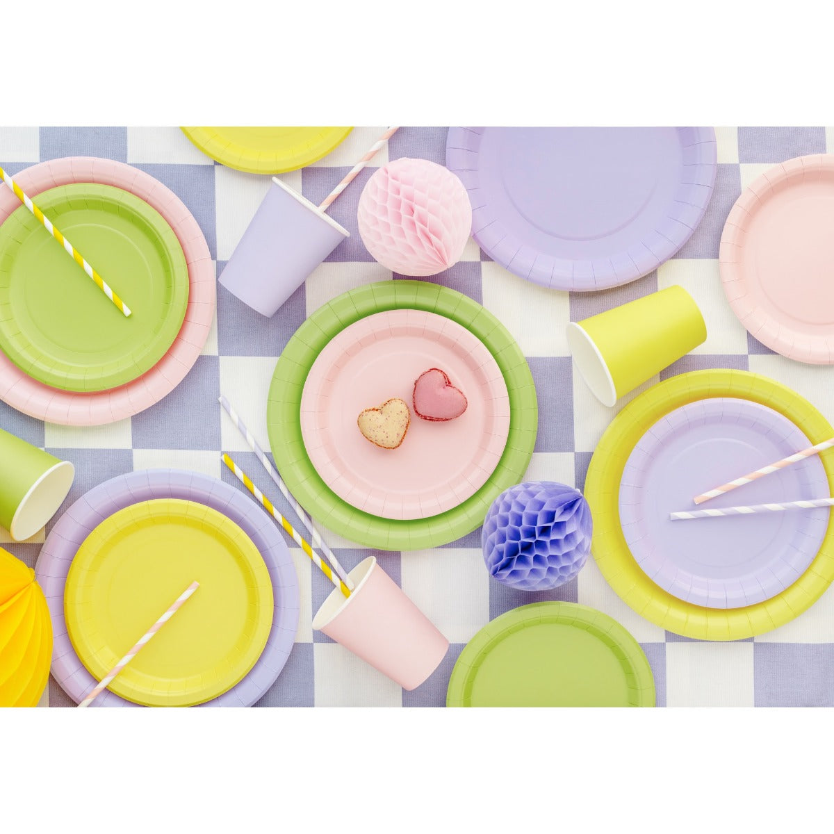Assiettes Rose clair 23cm (6pcs)