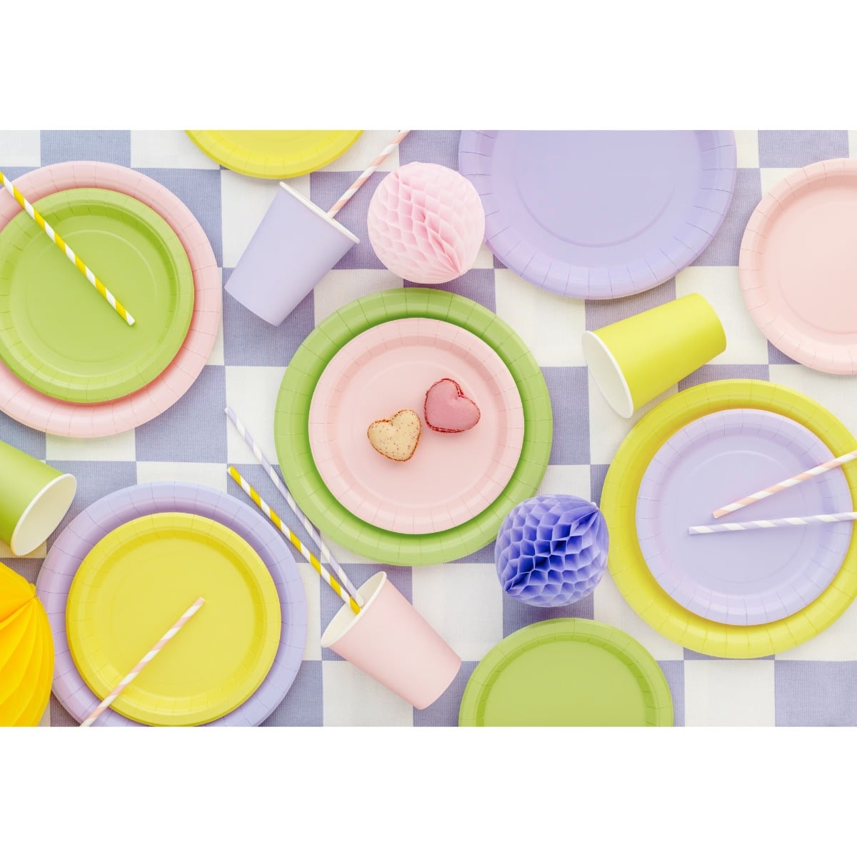 Assiettes Jaune 23cm (6pcs)