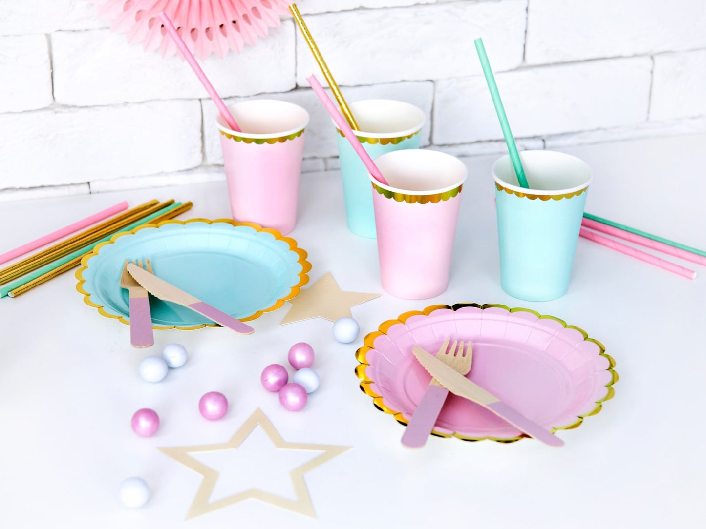 Assiettes apéro Rose (6pcs)