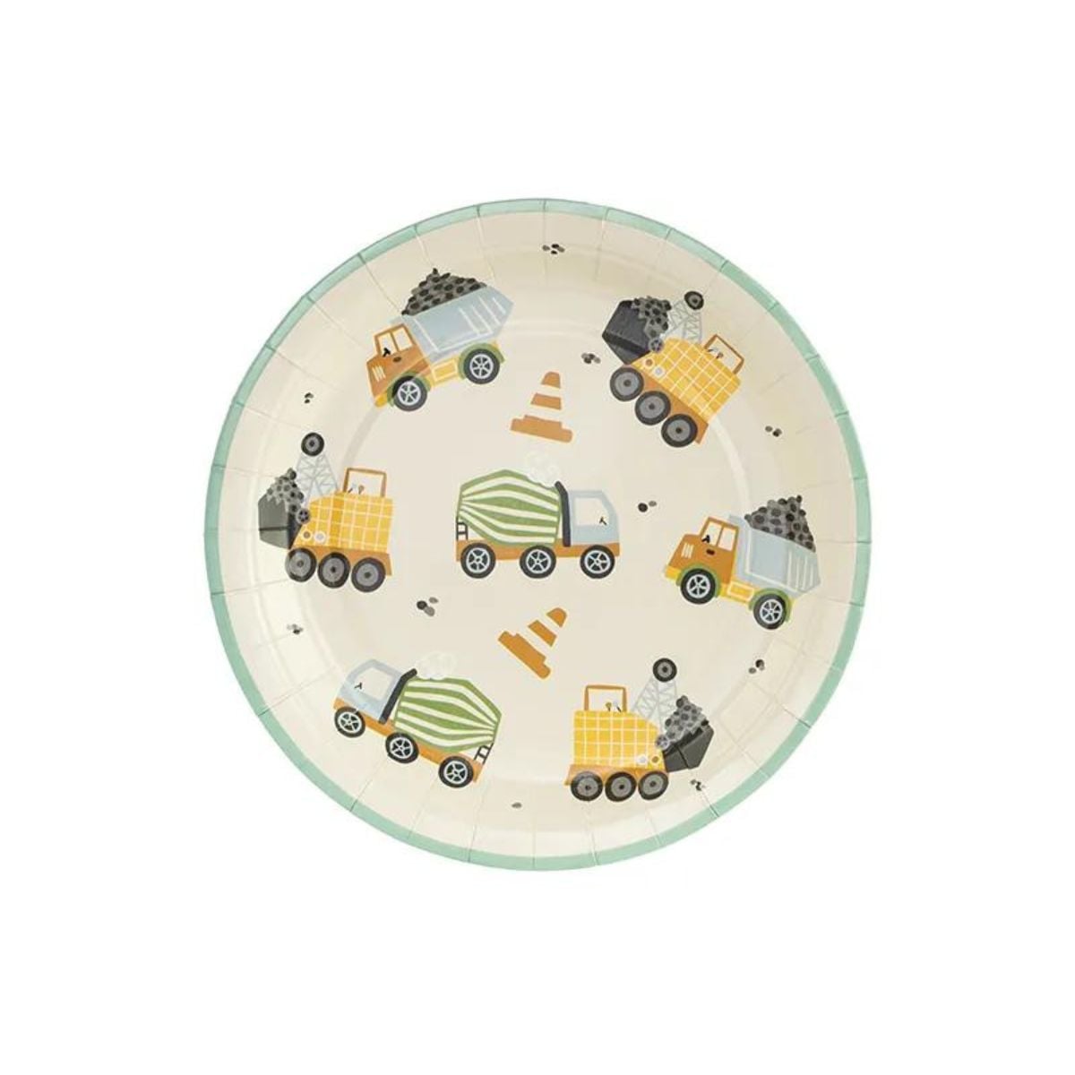 Assiettes - Véhicules de chantier (6pcs)