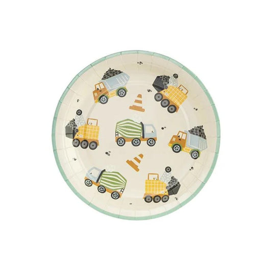 Assiettes - Véhicules de chantier (6pcs)