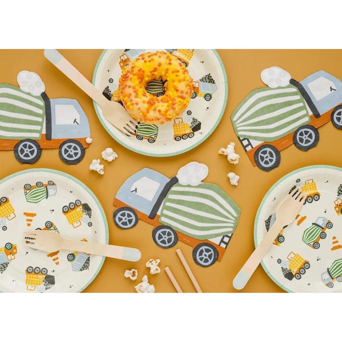 Assiettes - Véhicules de chantier (6pcs)