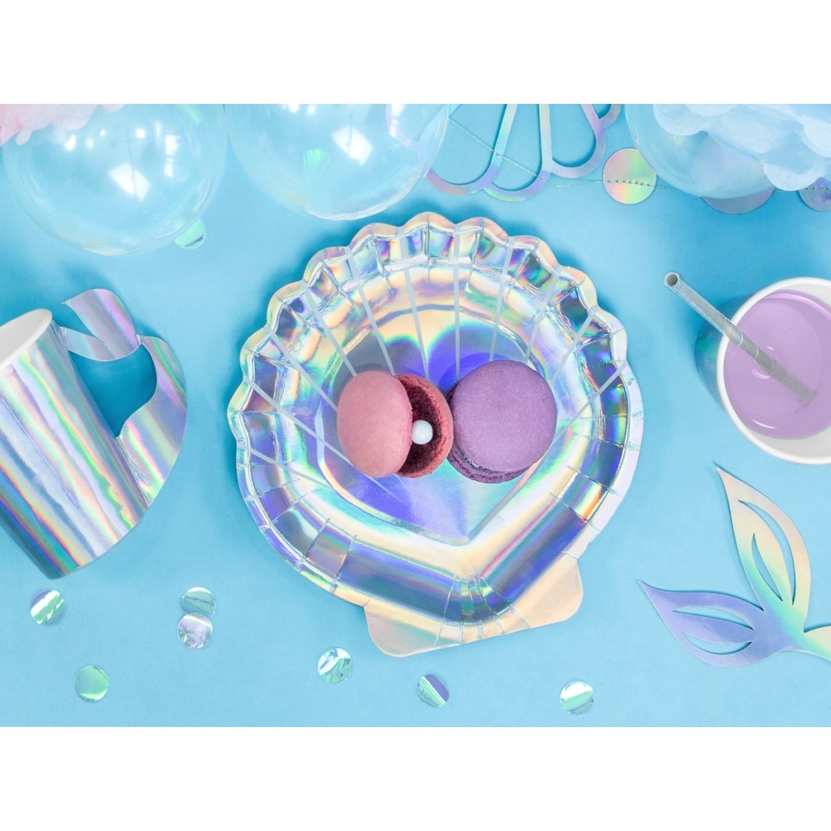 Assiette Sirène en forme de coquillage