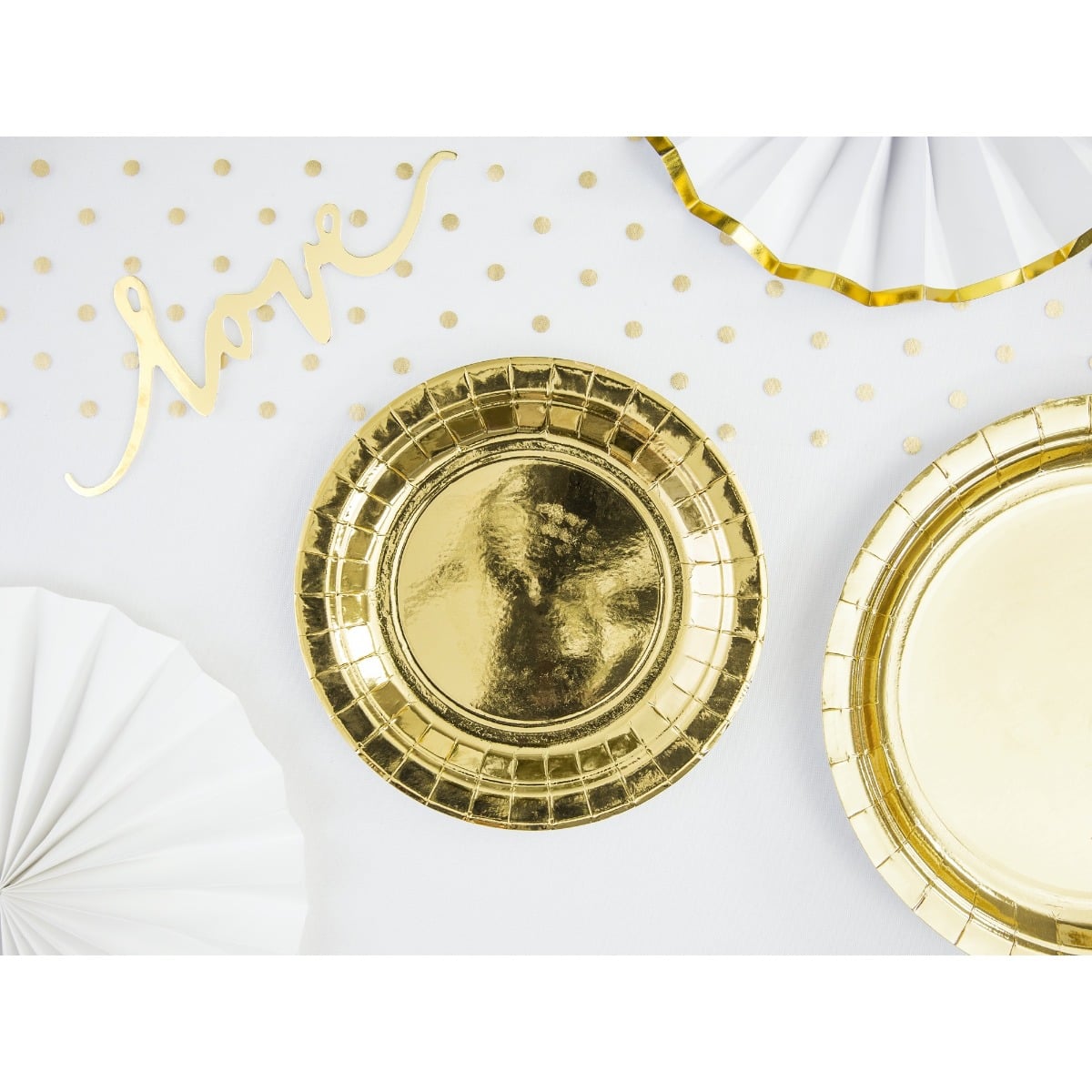 Assiettes Or 18cm (6pcs)