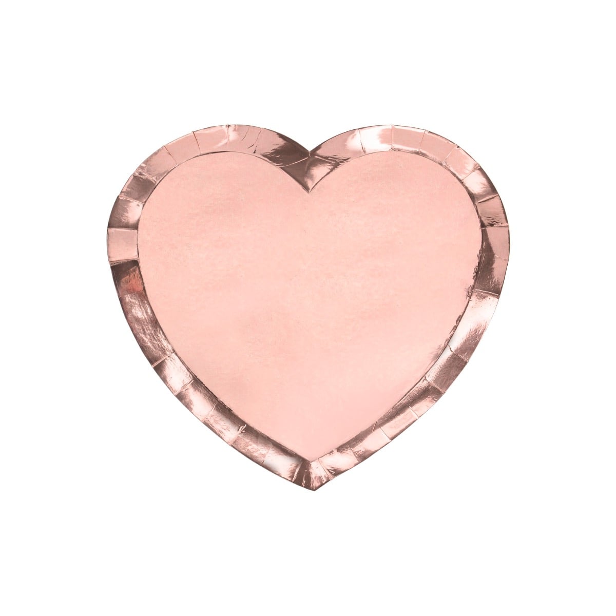 Assiettes coeur rose gold (6pcs)