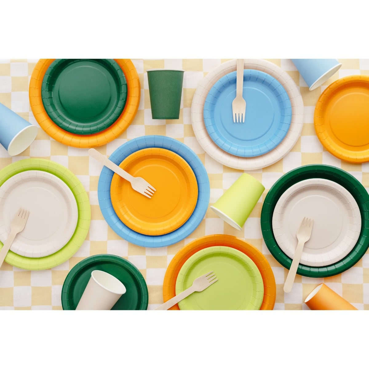 Assiettes Vert clair 18cm (6pcs)