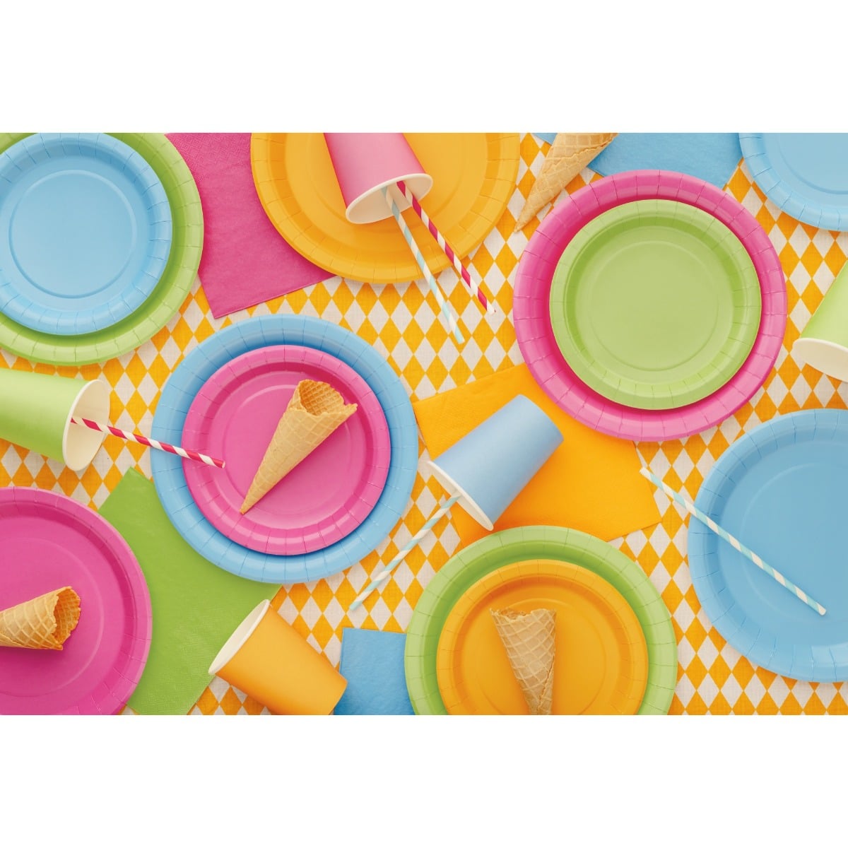 Assiettes Vert clair 18cm (6pcs)