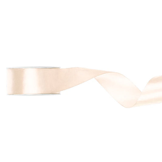 Ruban satin crème (25 mm x 25 m)