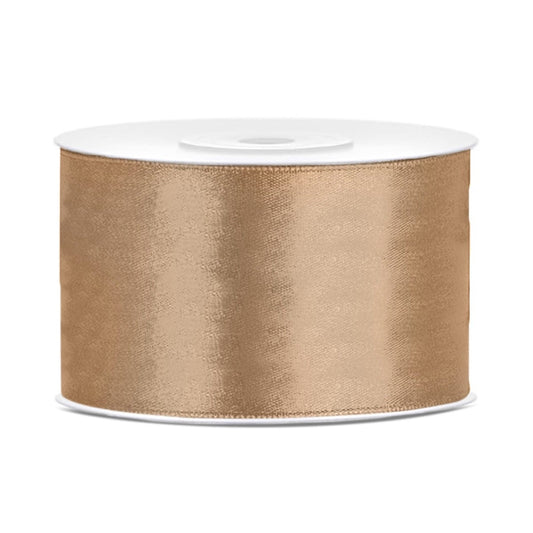 Ruban satin 38mm Doré (25m)