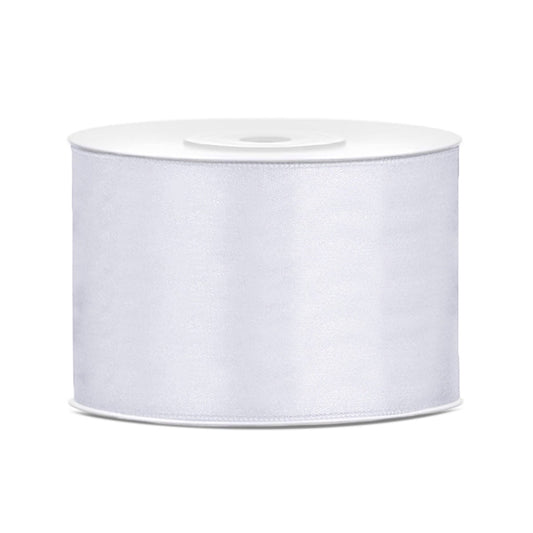 Ruban satin 50mm Blanc (25m)