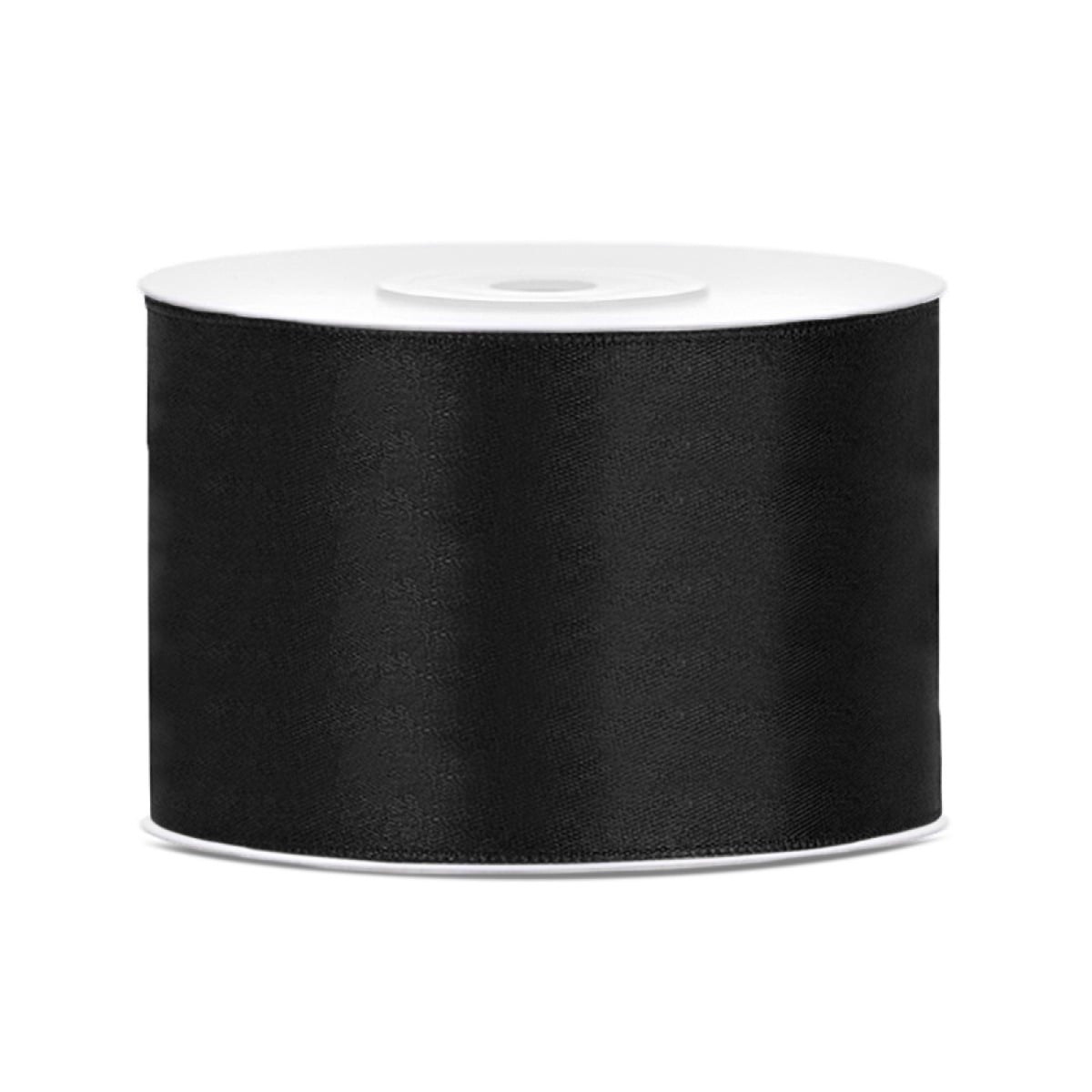 Ruban satin 50mm Noir (25m)