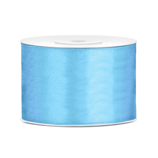 Ruban satin 50mm Bleu ciel (25m)