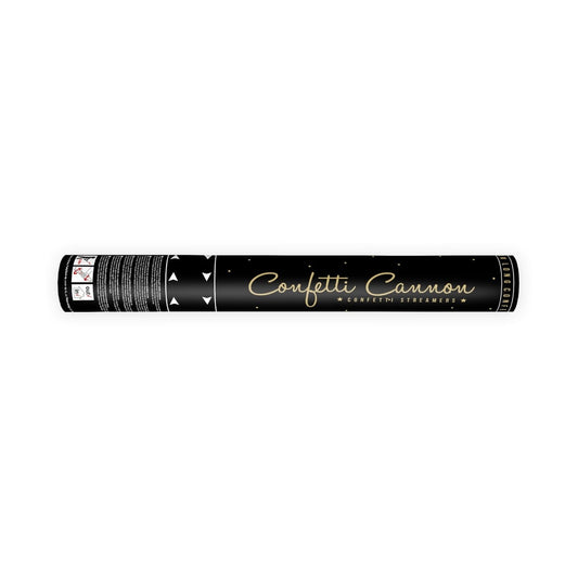 Canon à Confettis - Serpentins dorés 40cm